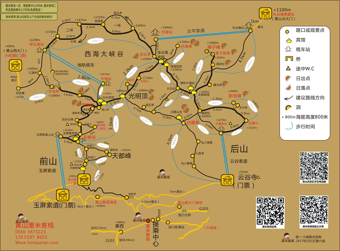请哪位前辈帮助规划一下黄山游览线路
