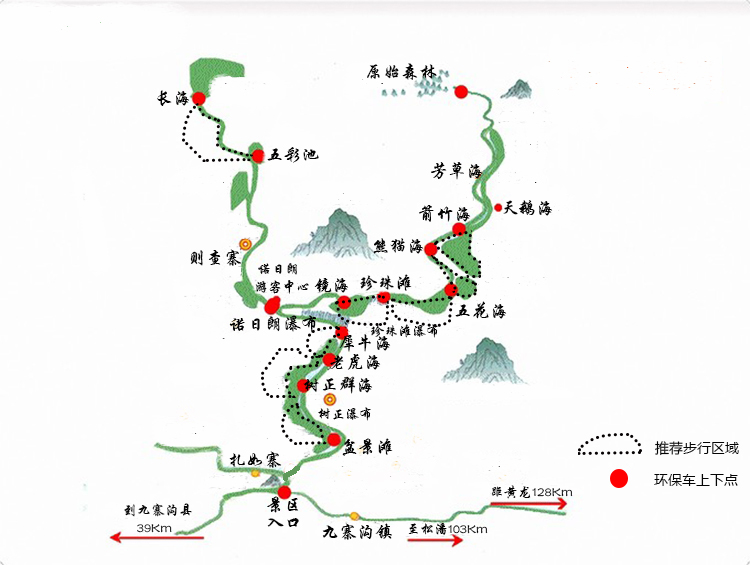 全程徒步游览不现实,但是局部栈道勇糜喂ヂ 4月旅游 九寨沟一年四季