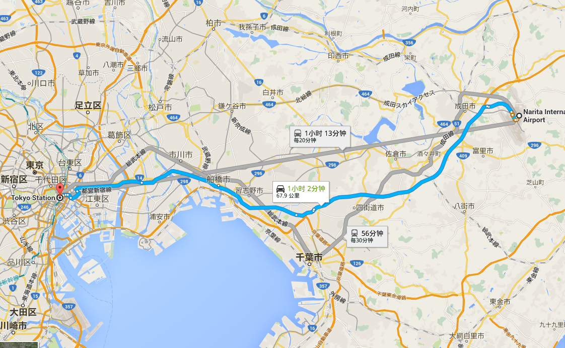 第一次去东京,求教连接成田机场,六本木之丘,东京站/品川站三地之间